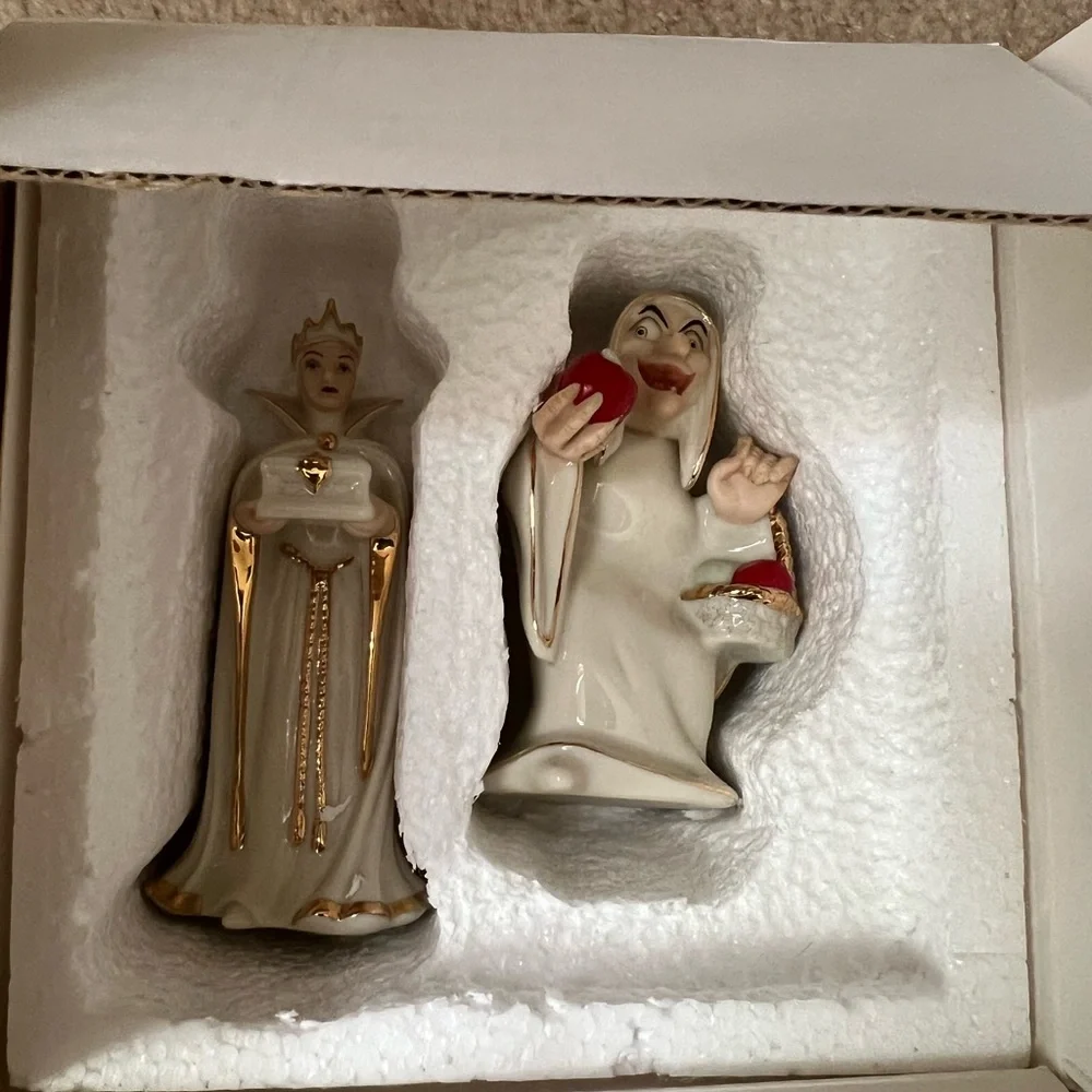 Wonderfully Wicked Disney Lenox Salt & Pepper shaker set